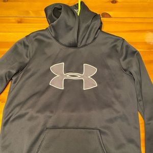Black Under Armour hoodie.